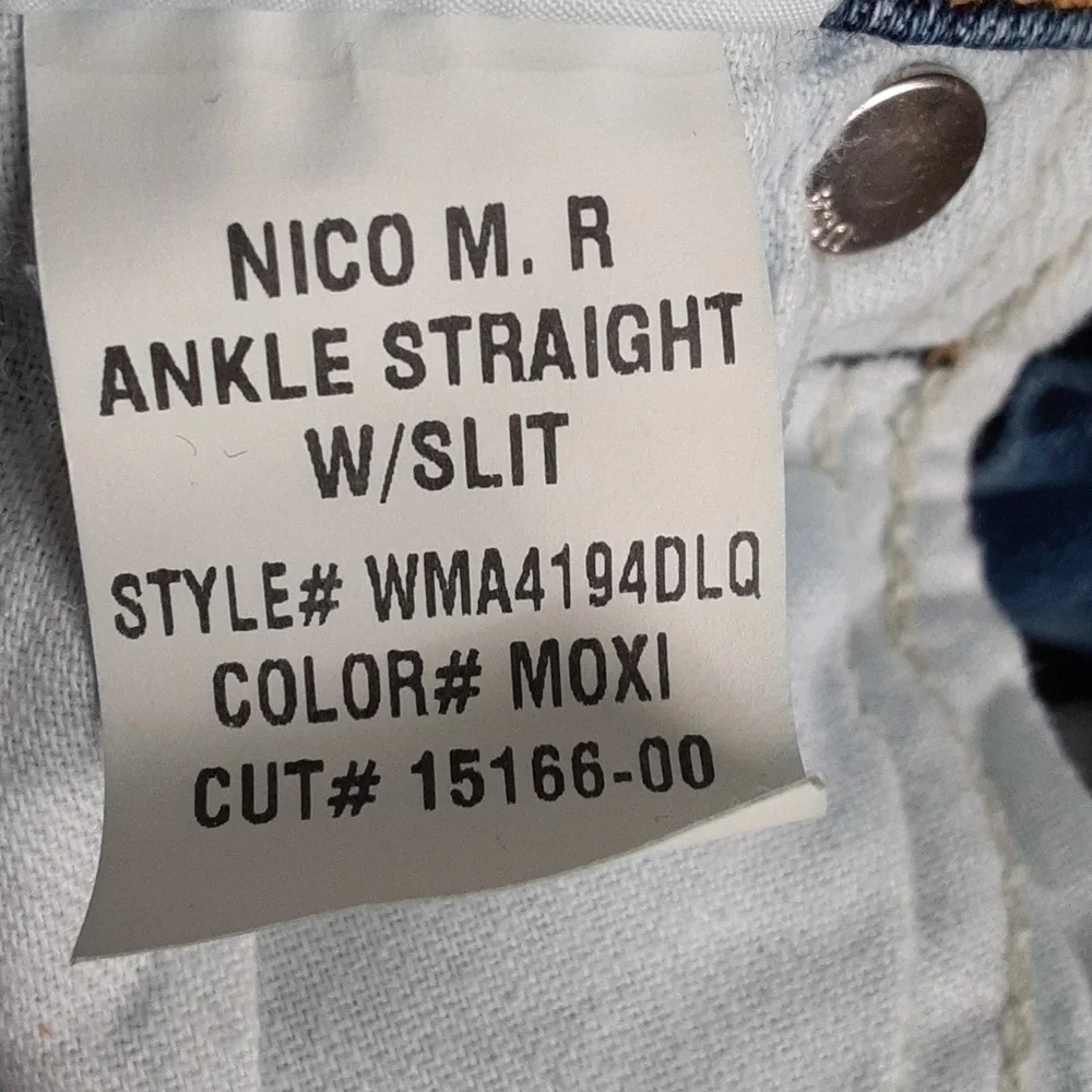 Hudson Nico Ankle Straight Leg  Cropped Jeans